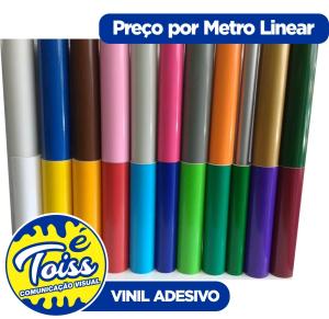 Vinil Adesivo Colorido Vinil Autoadesivo 50x100cm Uma cor Brilho  